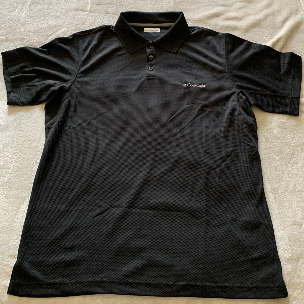 Columbia black polo shirt